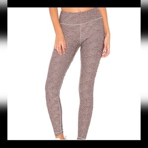 Vimmia Heather Purple Textured Core Jacquard High Rise Leggings Size Medium